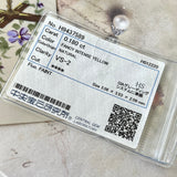 【お値下げ】カラーダイヤ FANCY INTENSE YELLOW VS2 プラチナリング