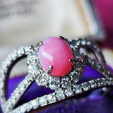 天然コンクパール 天然ダイヤモンド リング