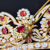 【ビルマ産】天然ルビー 天然ダイヤモンド ネックレス GIA