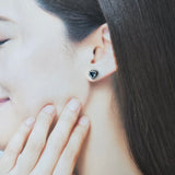 【お値下げ】天然アクアマリン ハートシェイプ 天然ダイヤモンド ピアス