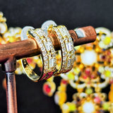 天然ダイヤモンド テーパーカット ピアス