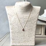 【非加熱 ピジョンブラッド】天然ルビー 天然ダイヤモンド ネックレス