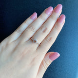 【ローズカット】天然ブラウンダイヤモンド リング