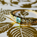 【アフガントルマリン】天然トルマリン 天然ダイヤモンド リング