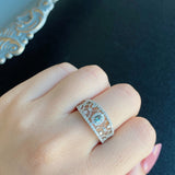 天然アレキサンドライト 天然ダイヤモンド リング