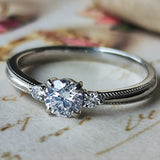 【お値下げ】Dカラー 天然ダイヤモンドリング 0.391ct