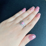 天然コンクパール 天然ダイヤモンド リング