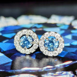 【お値下げ】カンチャナブリ産 天然サファイア 天然ダイヤモンド ピアス