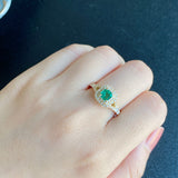 【コロンビア産】天然エメラルド 天然ダイヤモンド リング