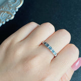 天然アレキサンドライト プリンセスカット 天然ダイヤモンド リング