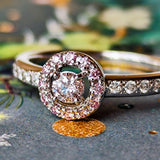 【ピンクダイヤ】TASAKI 田崎真珠 FANCY LIGHT PURPLISH PINK 18金WG リング