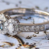 天然アレキサンドライト 天然ダイヤモンド リング