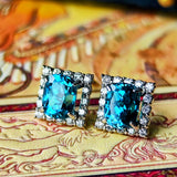 天然ジルコン 天然ダイヤモンド ピアス