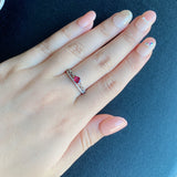 【非加熱 ピジョンブラッド】天然ルビー 天然ダイヤモンド リング