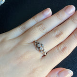 【お値下げ】フランス アンティーク 天然ダイヤモンドリング