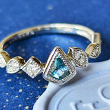 【お値下げ】天然ブルーコーネルピン 天然ダイヤモンド リング