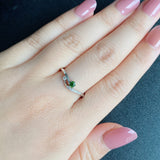 天然デマントイドガーネット 天然ダイヤモンド リング