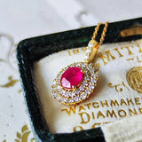 【お値下げ】天然ルビー 天然ダイヤモンド ネックレス