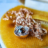 【ローズカット】天然ブラウンダイヤモンド 天然ダイヤモンド ネックレス