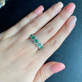 【コロンビア産】天然エメラルド 天然ダイヤモンド リング