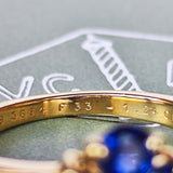 【Vintage Van Cleef & Arpels】ヴァンクリーフ&アーペル サファイア フラワーリング