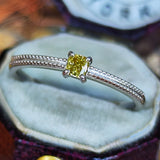 【お値下げ】カラーダイヤ 天然ダイヤモンド FANCY DEEP YELLOW リング