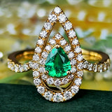 【コロンビア産】天然エメラルド 天然ダイヤモンド リング