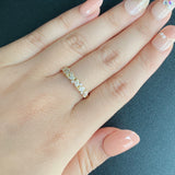 天然ダイヤモンド マーキスカット リング