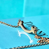 TIFFANY &Co ティファニー Tスマイル ミニ 18金PG ネックレス
