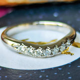 MIKIMOTO ミキモト 天然ダイヤモンド ハーフエタニティリング