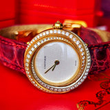 【金無垢】Cartier カルティエ トリニティ純正ダイヤモンド 18金無垢 クォーツ腕時計