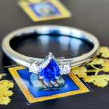 【ロイヤルブルー】天然サファイア 天然ダイヤモンド リング