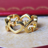 【廃盤 Cartier カルティエ】Cハートダイヤモンド リング K18YG 47