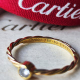 Cartier カルティエ スリーカラーツイストリング