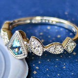 【お値下げ】天然ブルーコーネルピン 天然ダイヤモンド リング