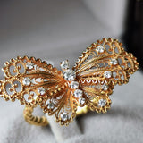 GUCCI グッチ ル マルシェ デ メルヴェイユ ダイヤモンド 蝶モチーフ リング