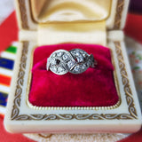 【お値下げ】昭和レトロ 天然ダイヤモンドリング