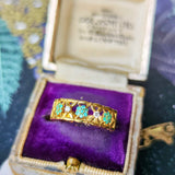 天然パライバトルマリン 天然ダイヤモンド 18金リング