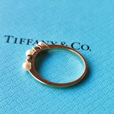 【オールドティファニー】TIFFANY&Co.ティファニー あこやベビーパール ダイヤモンドリング