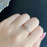 【ピンクダイヤ】FANCY BROWNISH ORANGY PINK 天然ダイヤモンド リング