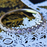 【ピンクダイヤ】天然ダイヤモンド ハーフエタニティリング