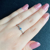 天然ベニトアイト 天然ダイヤモンド リング