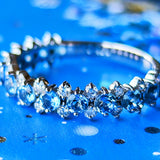 天然アクアマリン 天然ダイヤモンド リング