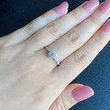 【ローズカット】天然ダイヤモンド プラチナリング