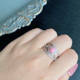 天然コンクパール 天然ダイヤモンド リング