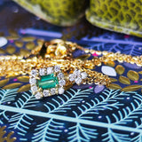 天然エメラルド 天然ダイヤモンド ネックレス