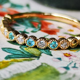 天然パライバトルマリン 天然ダイヤモンド リング