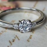 【お値下げ】Dカラー 天然ダイヤモンドリング 0.391ct