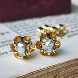 【お値下げ】イギリス アンティーク ダイヤモンドピアス