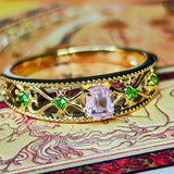 【アフガントルマリン】天然トルマリン 天然デマントイドガーネット リング